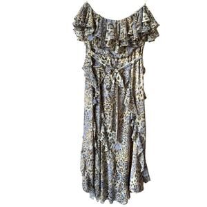 Bardot Rumi Midi Animal Print Dress NWT Size Large 10